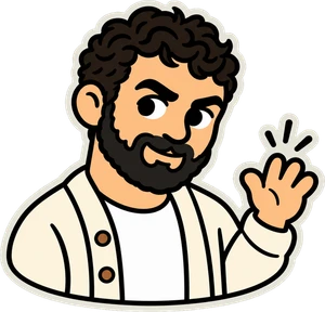 Pedro, waving